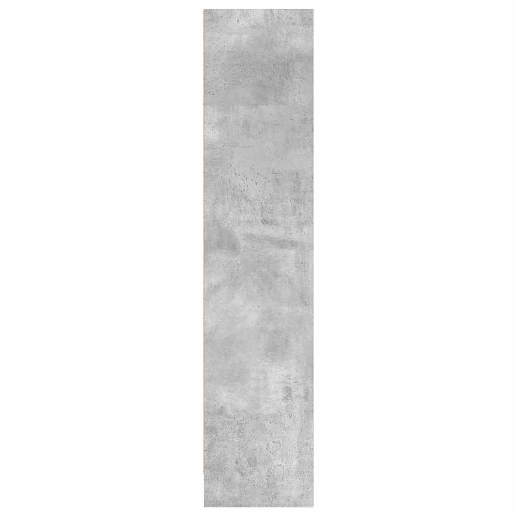 Knygų spinta, betono pilka, 80x24x109cm, apdirbta mediena