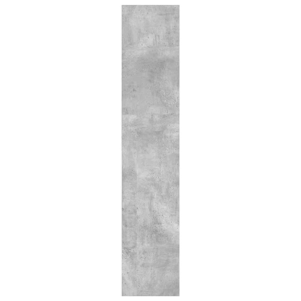 Knygų spinta, betono pilka, 40x30x152cm, apdirbta mediena