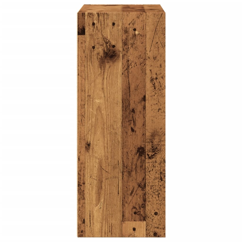 Grāmatu plaukts, antīka koka, 60x30x77cm, apstrādāta koksne