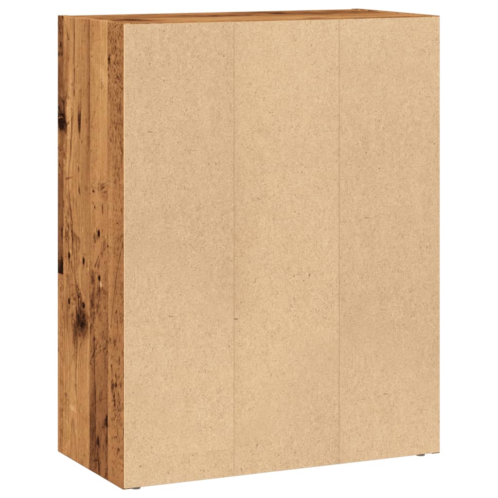 Grāmatu plaukts, antīka koka, 60x30x77cm, apstrādāta koksne