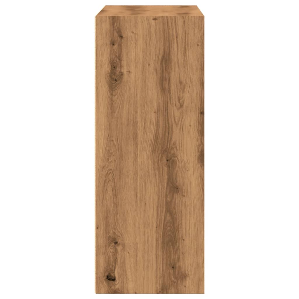 Bookcase, artisan oak, 80x30x77cm, engineered wood