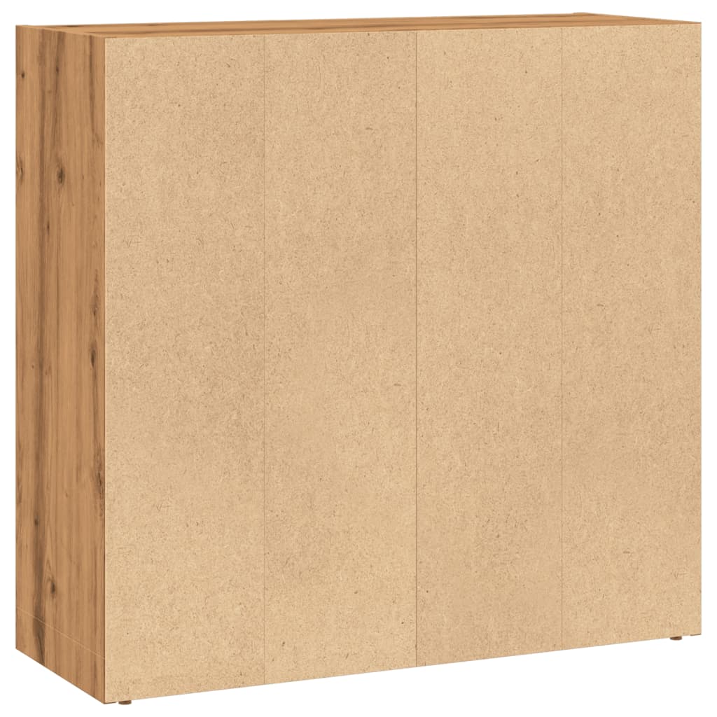 Bookcase, artisan oak, 80x30x77cm, engineered wood