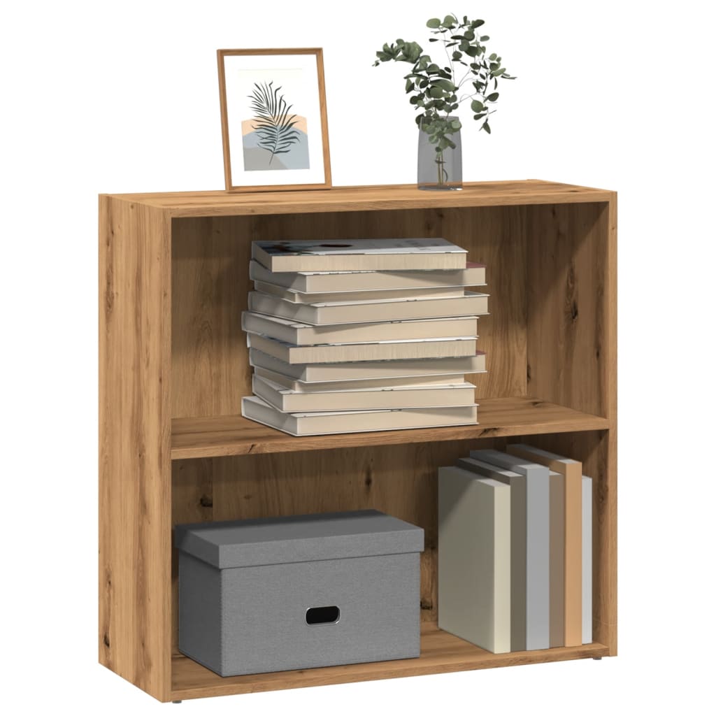 Bookcase, artisan oak, 80x30x77cm, engineered wood