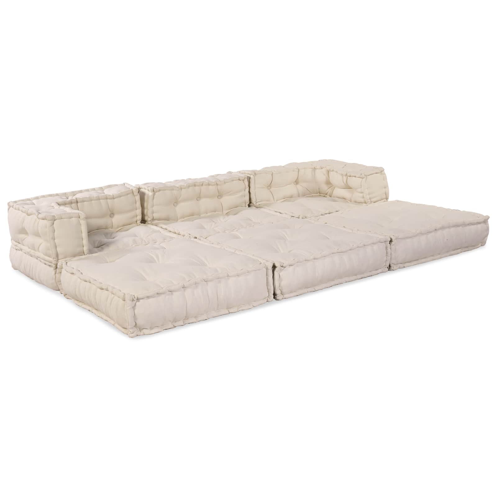 Modulinė sofa 3 pcs Kreminė Audinys