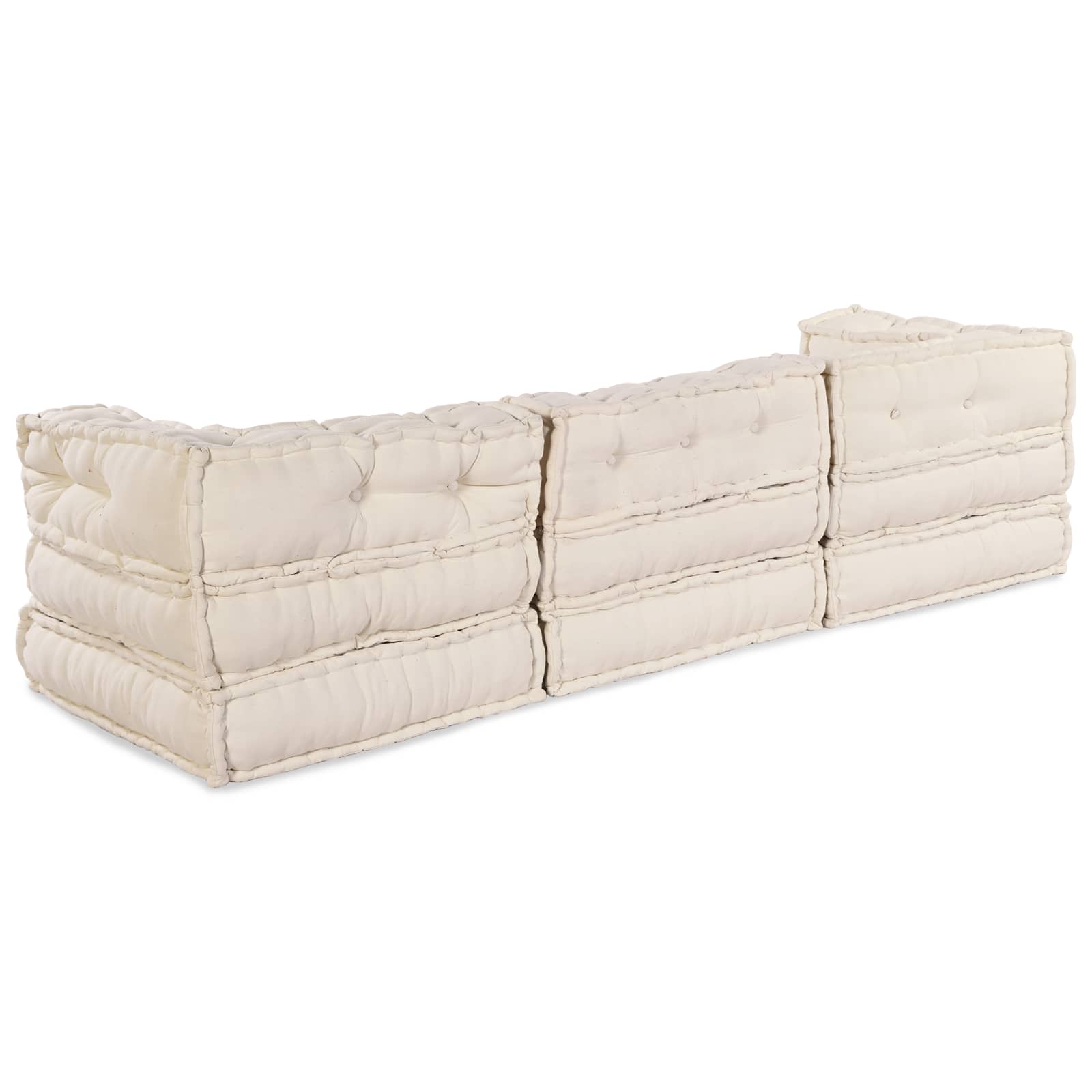 Modulinė sofa 3 pcs Kreminė Audinys