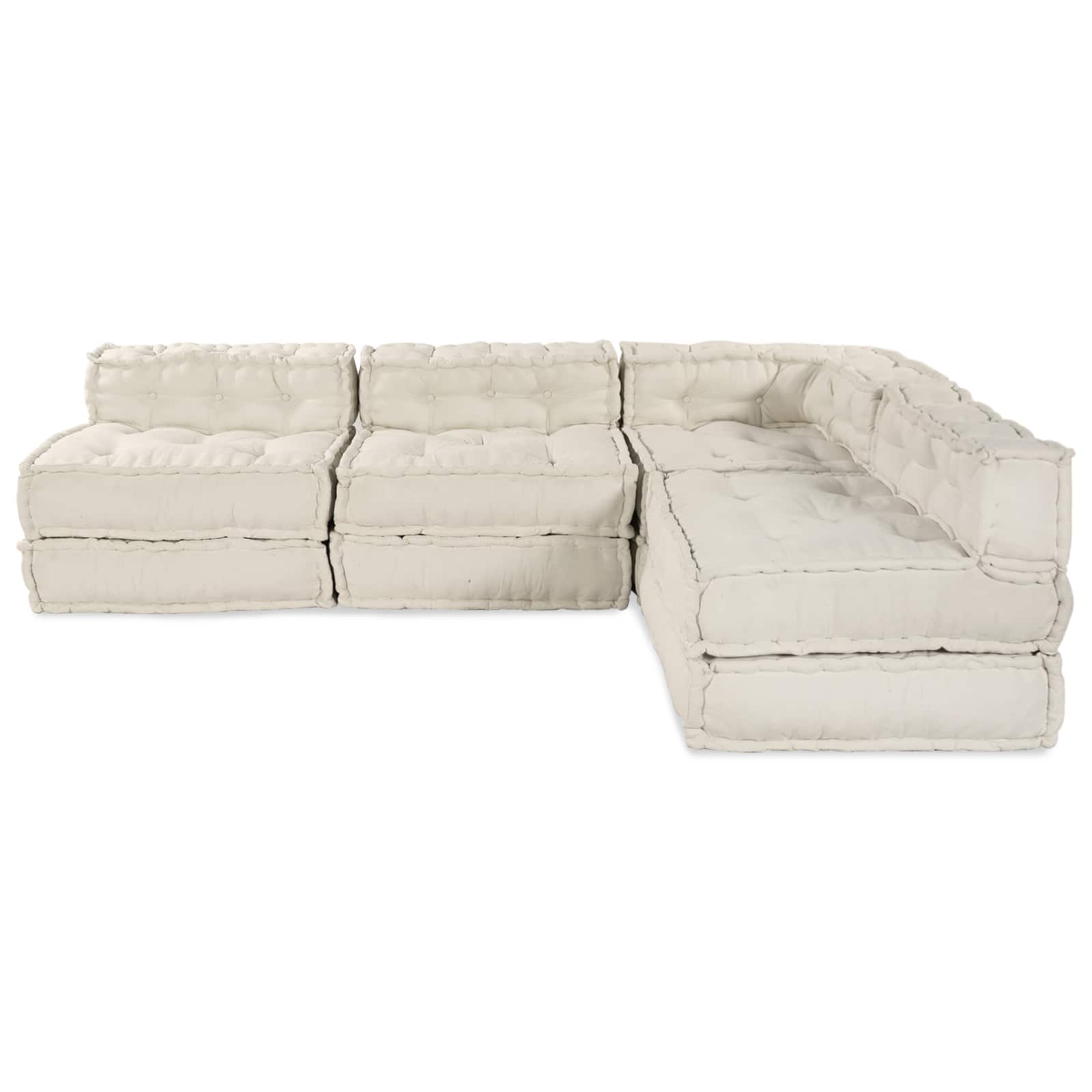 Modulinė sofa 4 pcs Kreminė Audinys