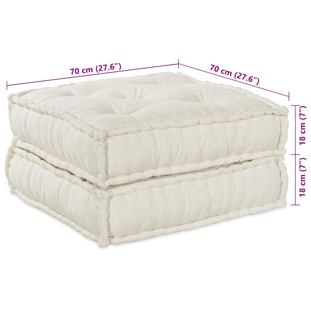 Modulinė sofa 2 pcs Kreminė 140 x 70 x 36 cm Audinys