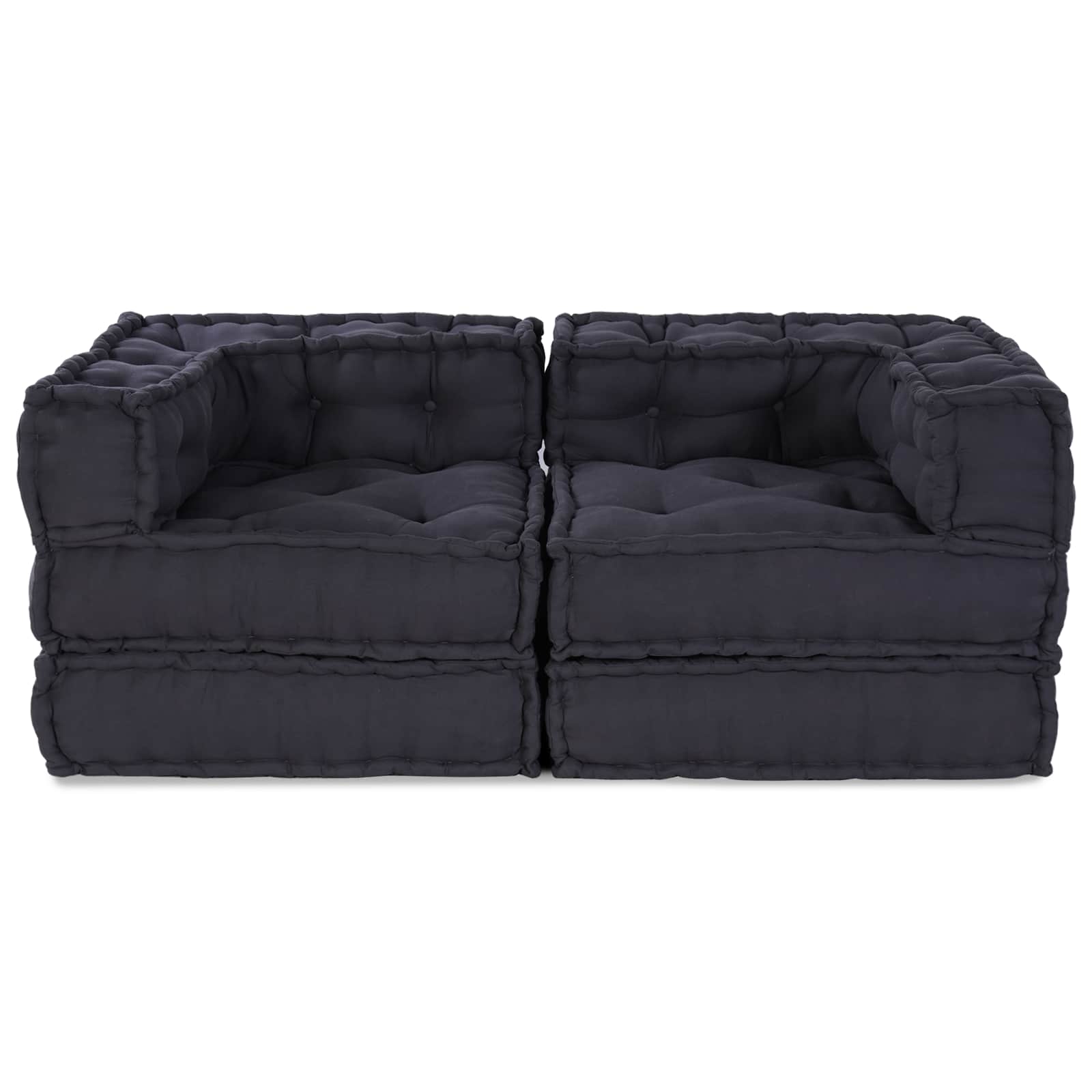Modulinė sofa 2 pcs Antracito 140 x 70 x 56 cm Audinys