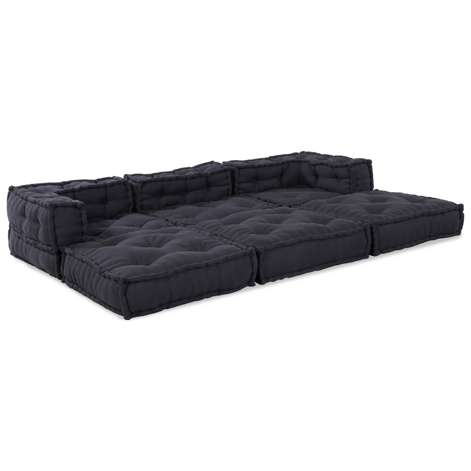 Modulinė sofa 3 pcs Antracito Audinys