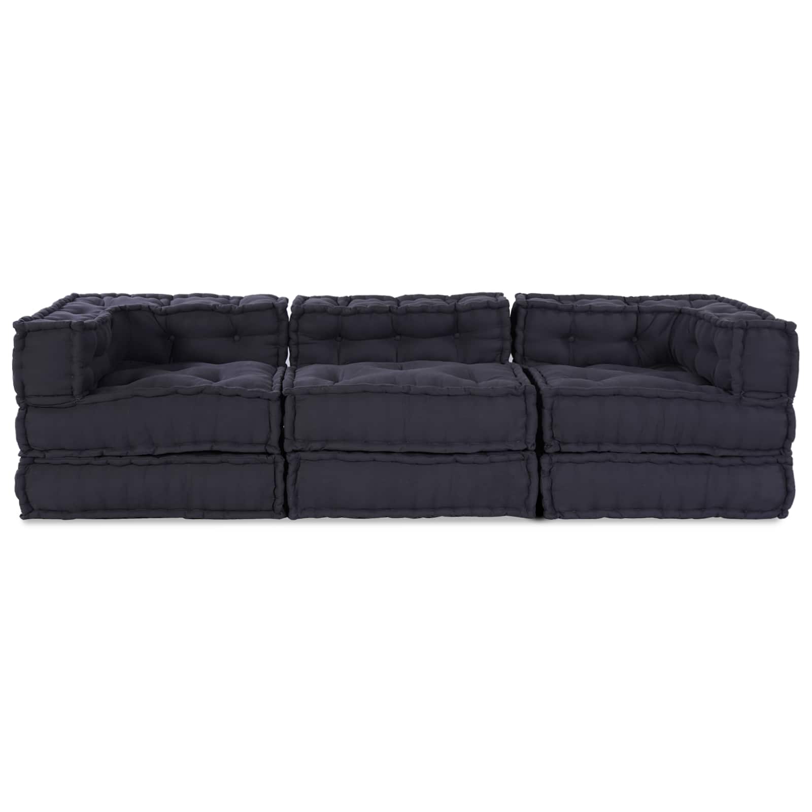 Modulinė sofa 3 pcs Antracito Audinys