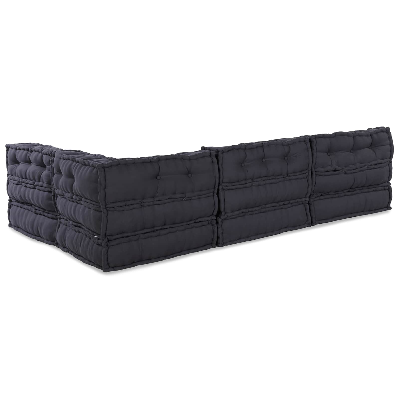 Modulinė sofa 4 pcs Antracito Audinys