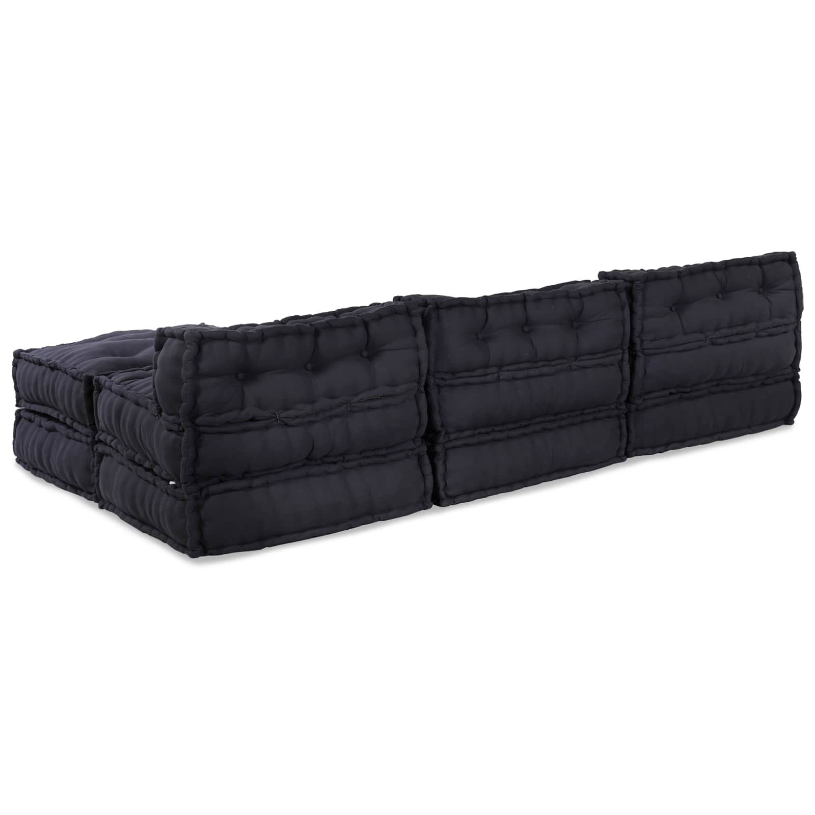 Modulinė sofa 4 pcs Antracito Audinys