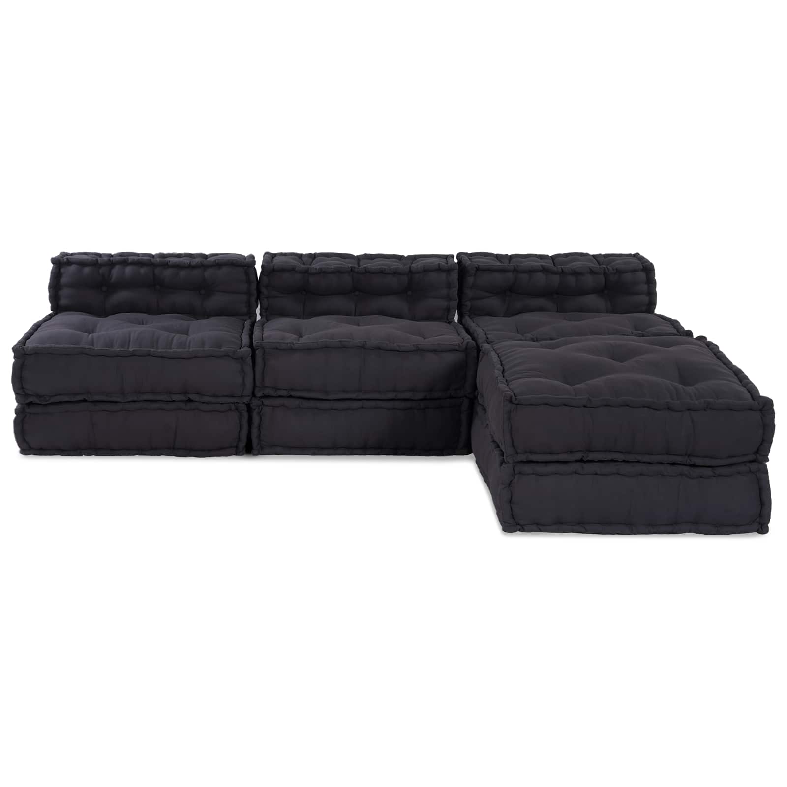 Modulinė sofa 4 pcs Antracito Audinys