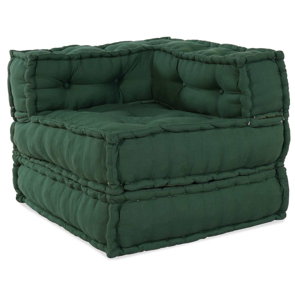 Modulinė sofa 2 pcs Žalia 140 x 70 x 56 cm Audinys