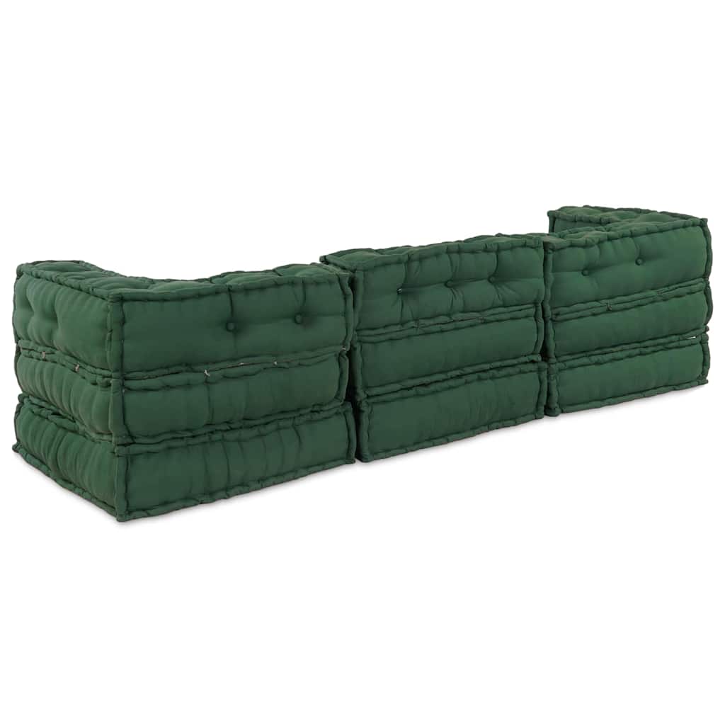 Modulinė sofa 3 pcs Žalia Audinys