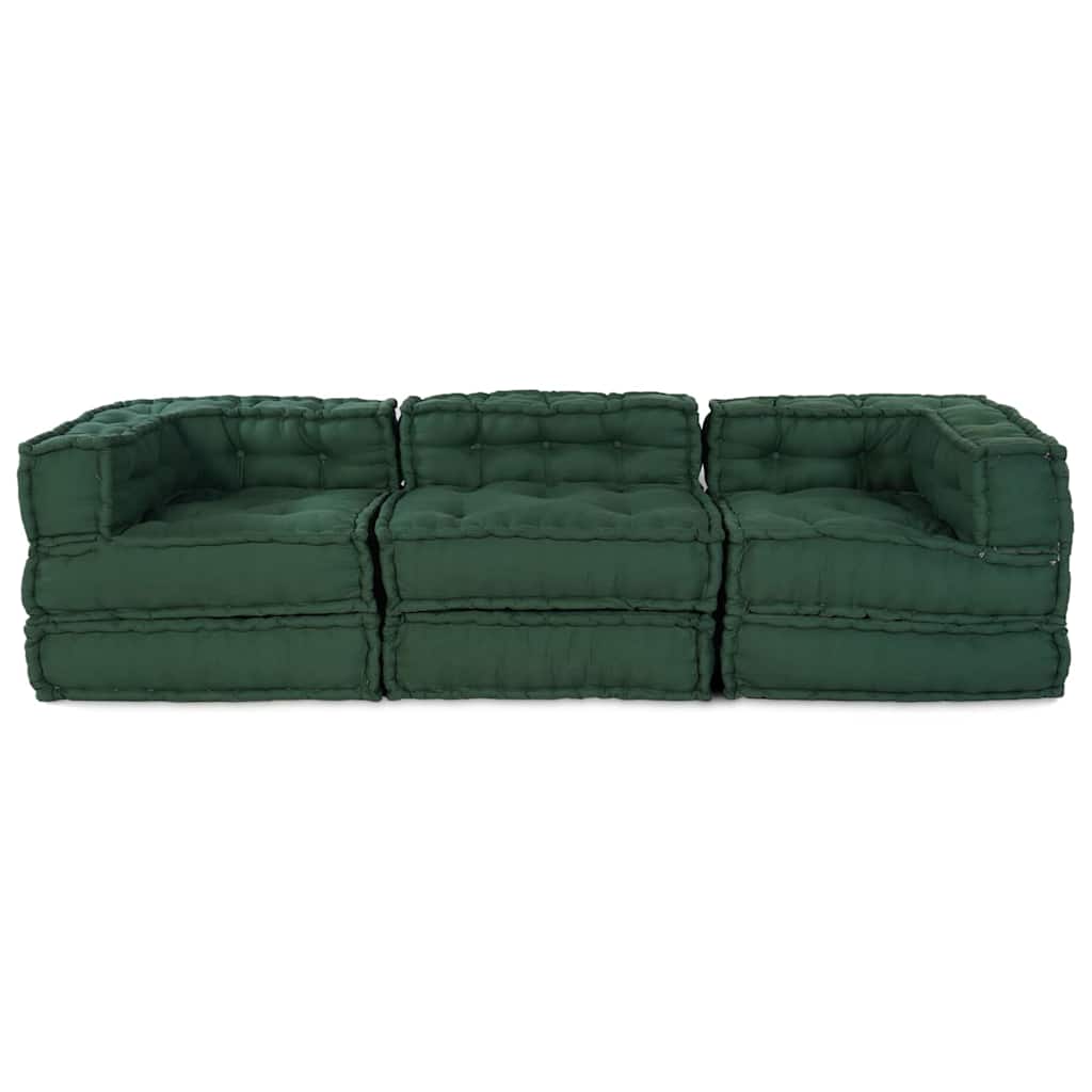 Modulinė sofa 3 pcs Žalia Audinys