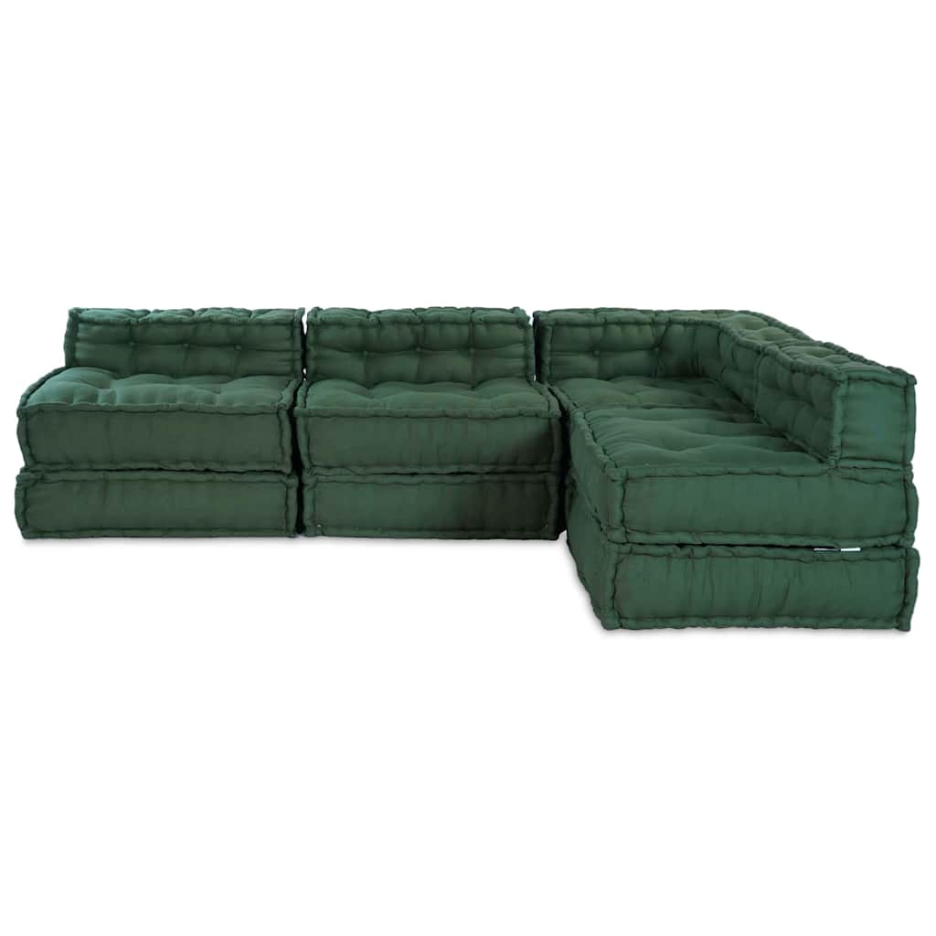 Modulinė sofa 4 pcs Žalia Audinys