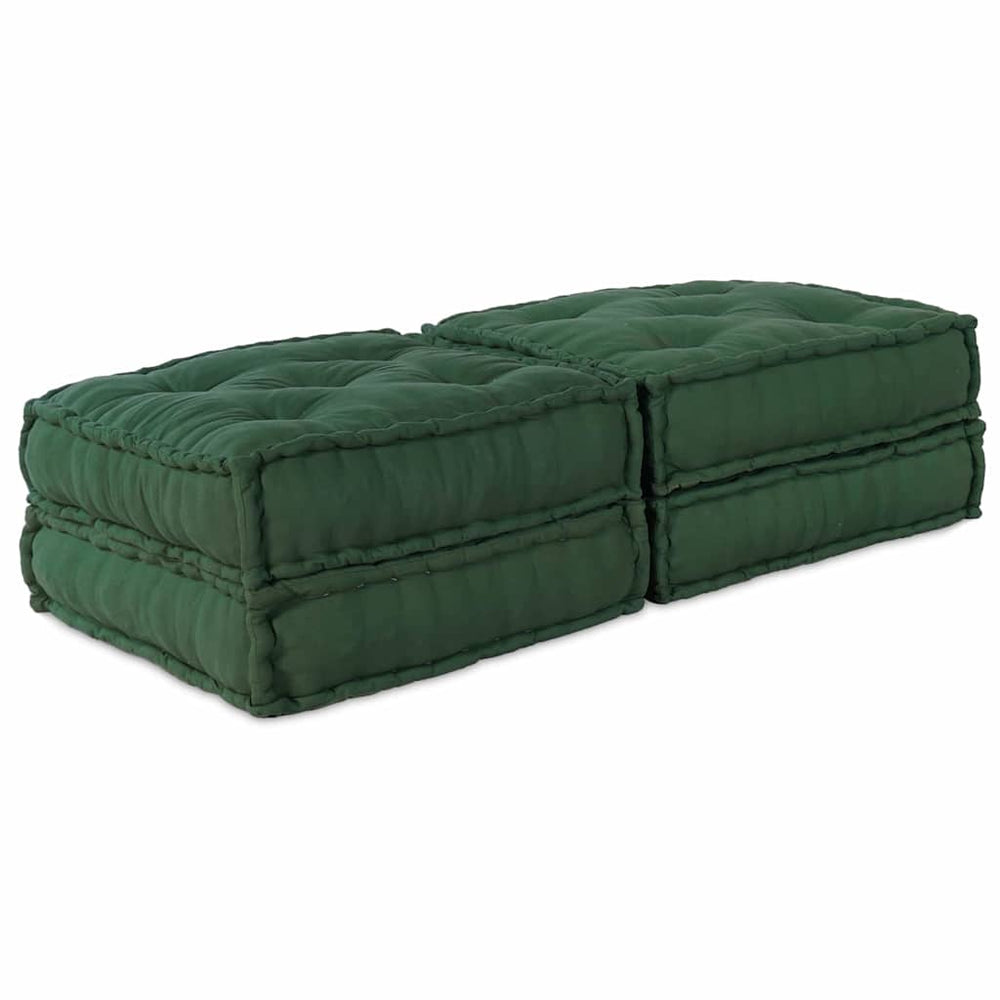 Modulinė sofa 2 pcs Žalia 140 x 70 x 36 cm Audinys