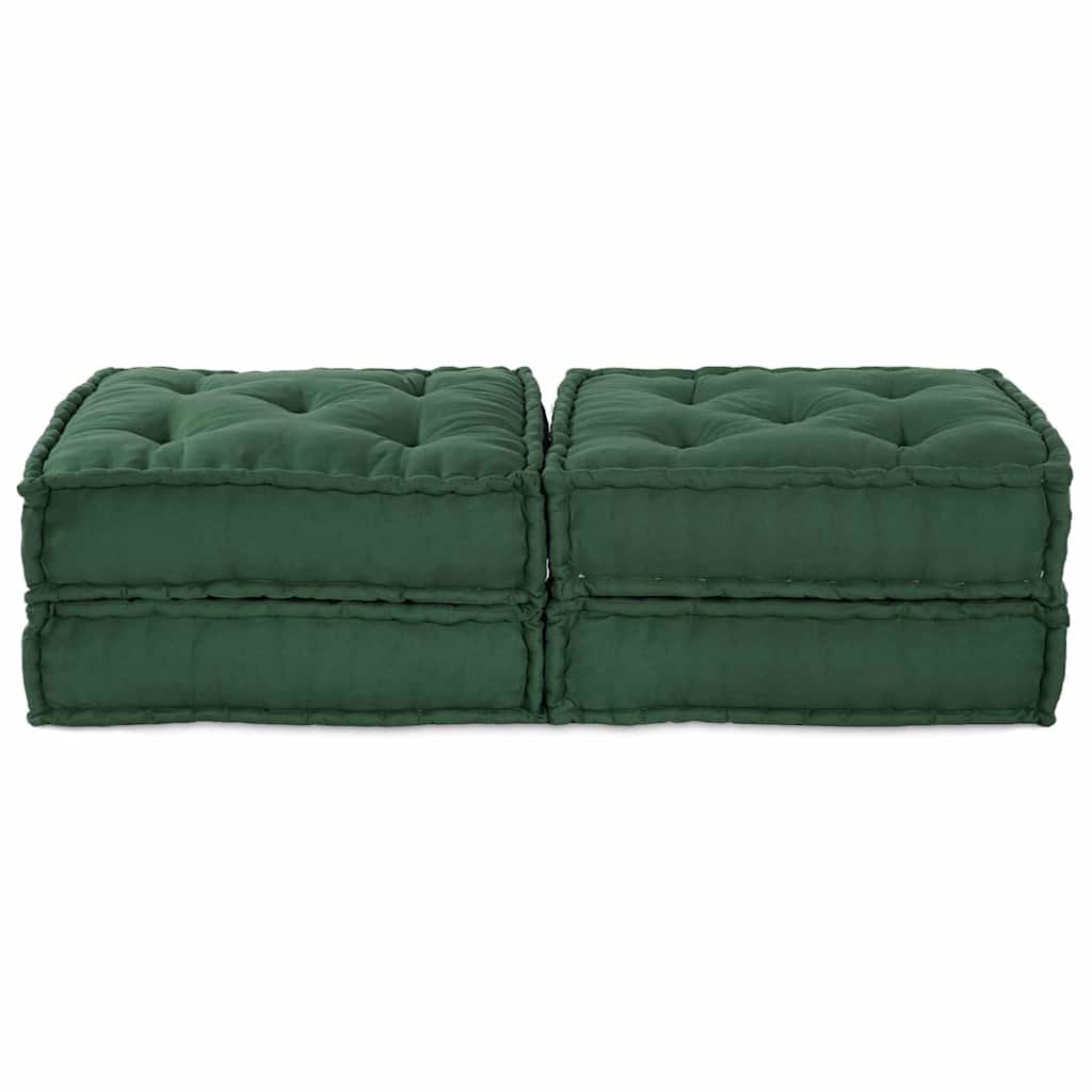 Modulinė sofa 2 pcs Žalia 140 x 70 x 36 cm Audinys