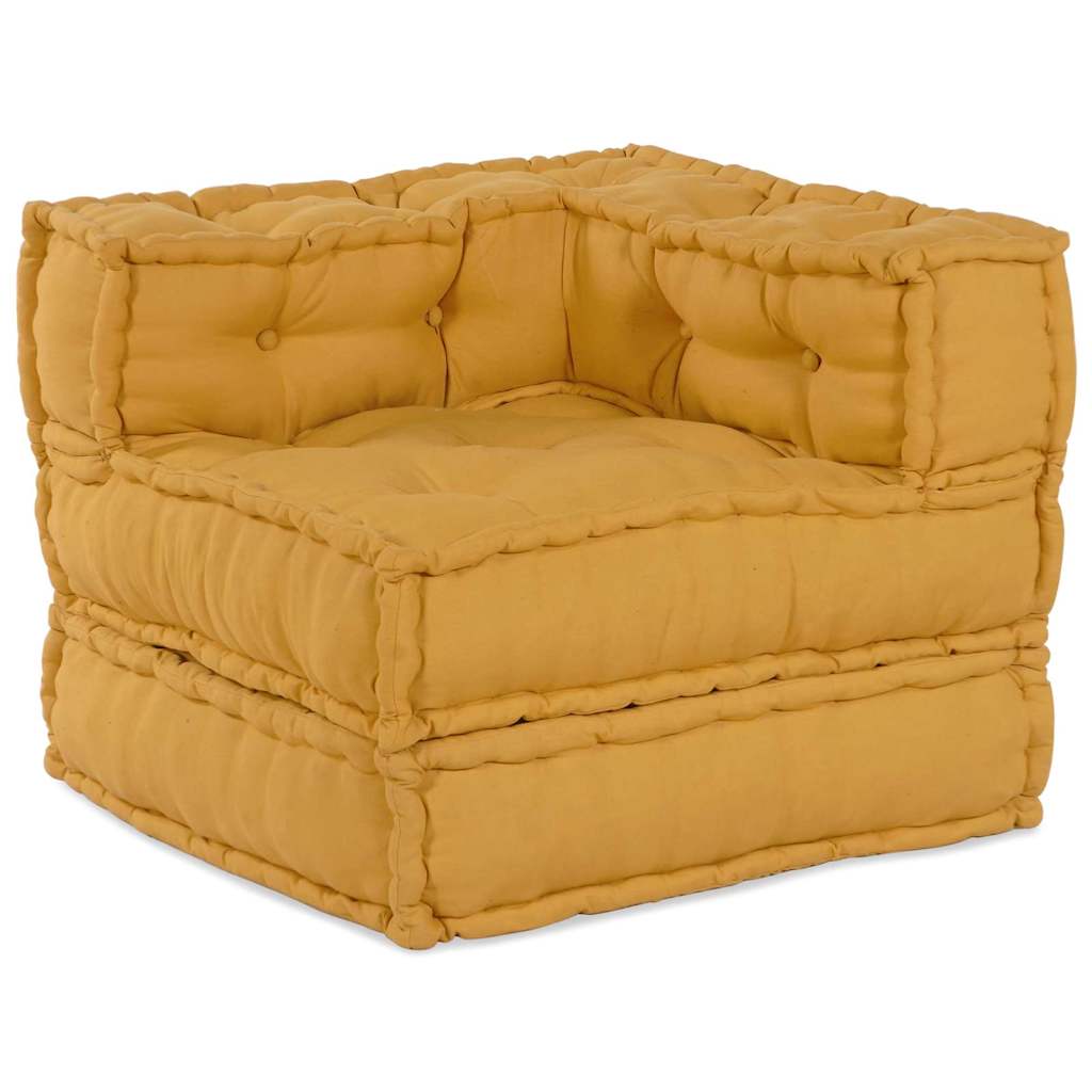 Modulinė sofa Audinys Geltona 210 x 70 x 56 cm