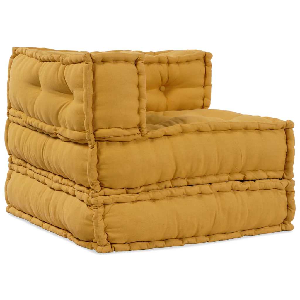 Modulinė sofa Audinys Geltona 210 x 70 x 56 cm