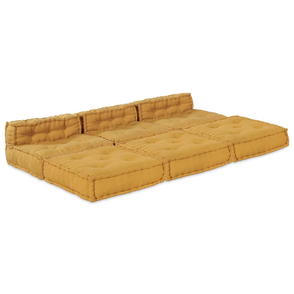 Modulinė sofa 4 pcs Geltona Audinys