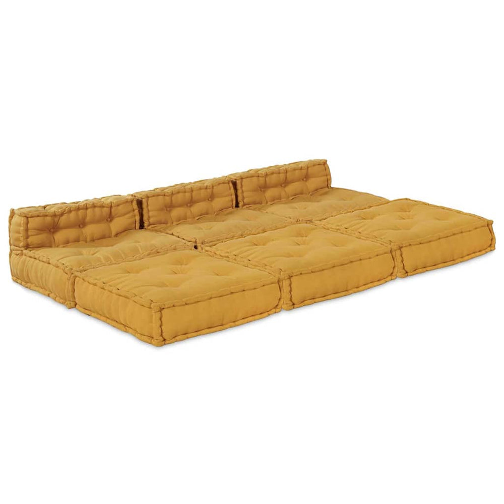 Modulinė sofa 4 pcs Geltona Audinys