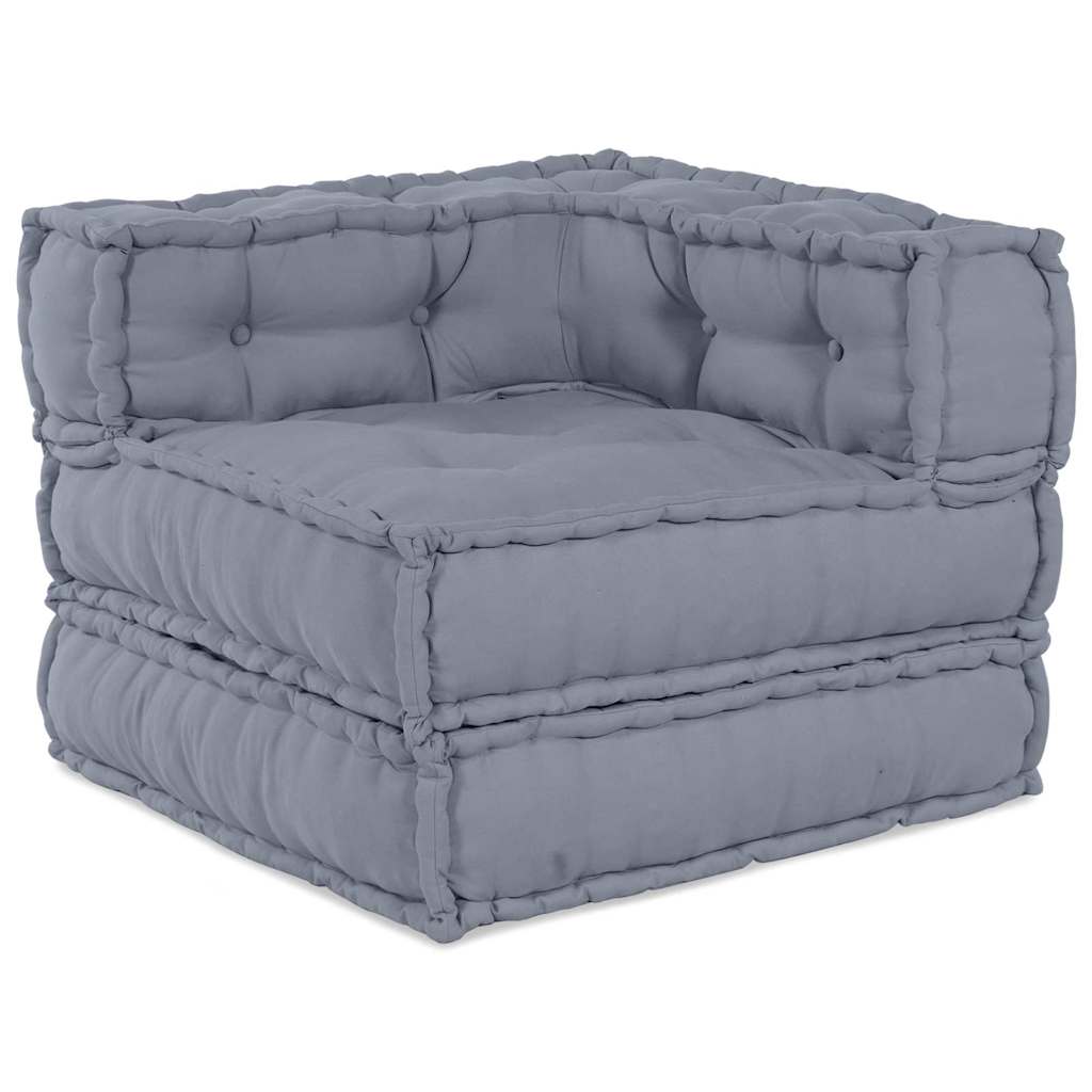 Modulinė sofa 2 pcs Pilka 140 x 70 x 56 cm Audinys