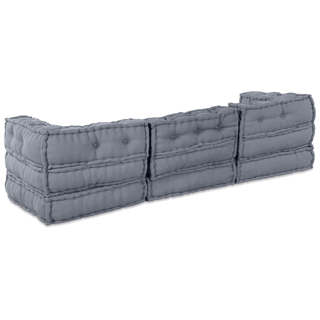 Modulinė sofa 3 pcs Pilka Audinys
