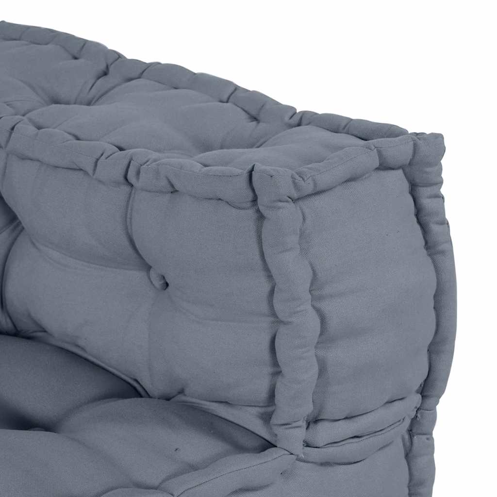 4-vietis modulinis pufas sofa konvertuojamas pilkos spalvos audinys