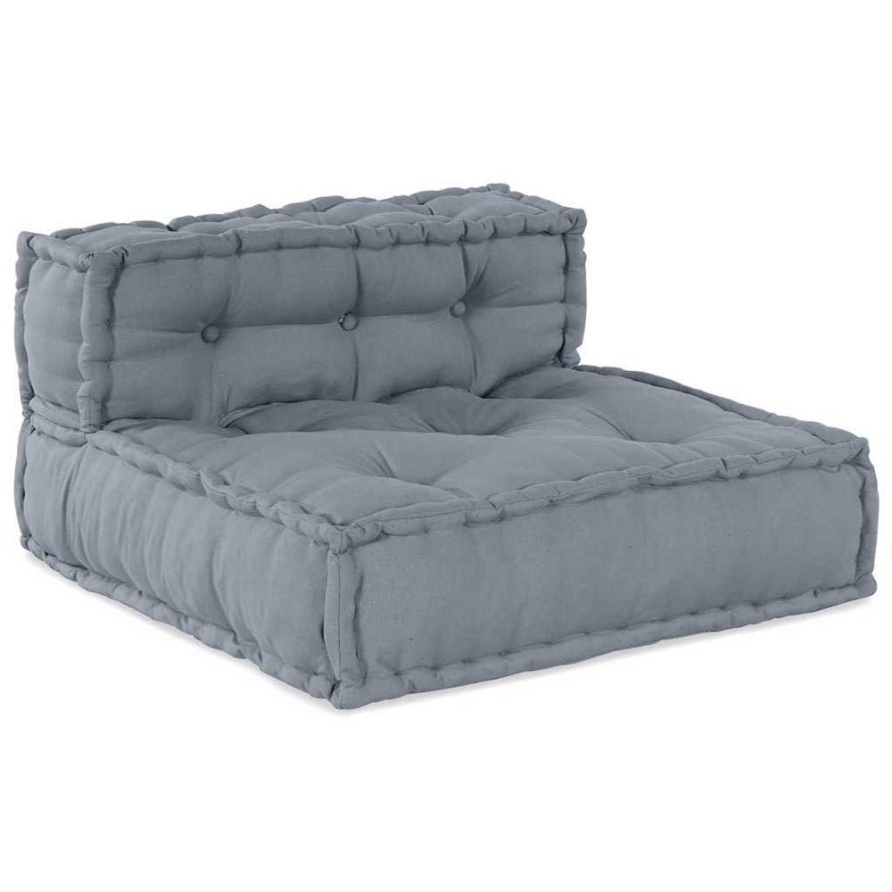 4-vietis modulinis pufas sofa konvertuojamas pilkos spalvos audinys