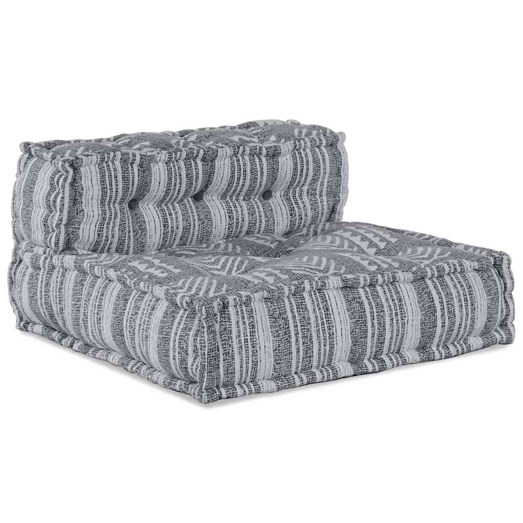4-vietis modulinis pufas-sofa, konvertuojamas, šviesiai pilkos medžiagos