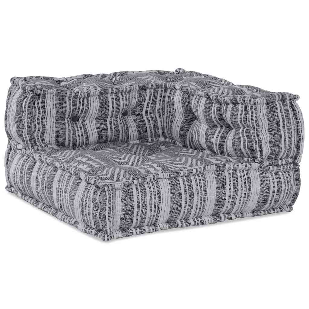4-vietis modulinis pufas-sofa, konvertuojamas, šviesiai pilkos medžiagos