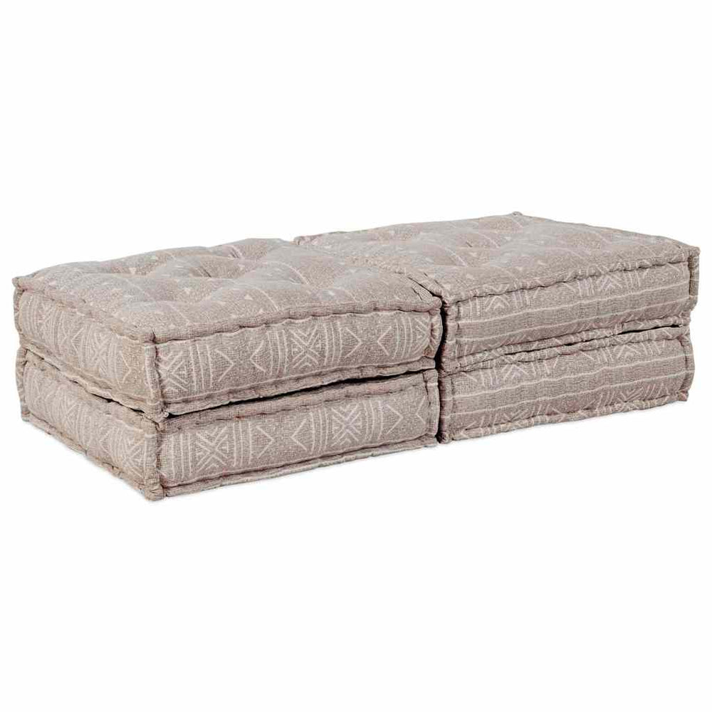 2-vietė modulinė puf sofa, konvertuojama, šviesiai ruda