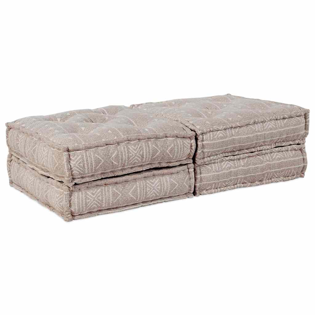 2-vietė modulinė puf sofa, konvertuojama, šviesiai ruda