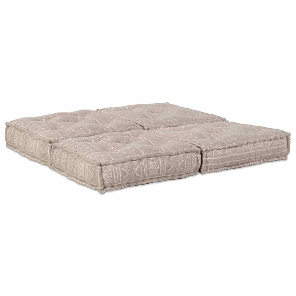 2-vietė modulinė puf sofa, konvertuojama, šviesiai ruda