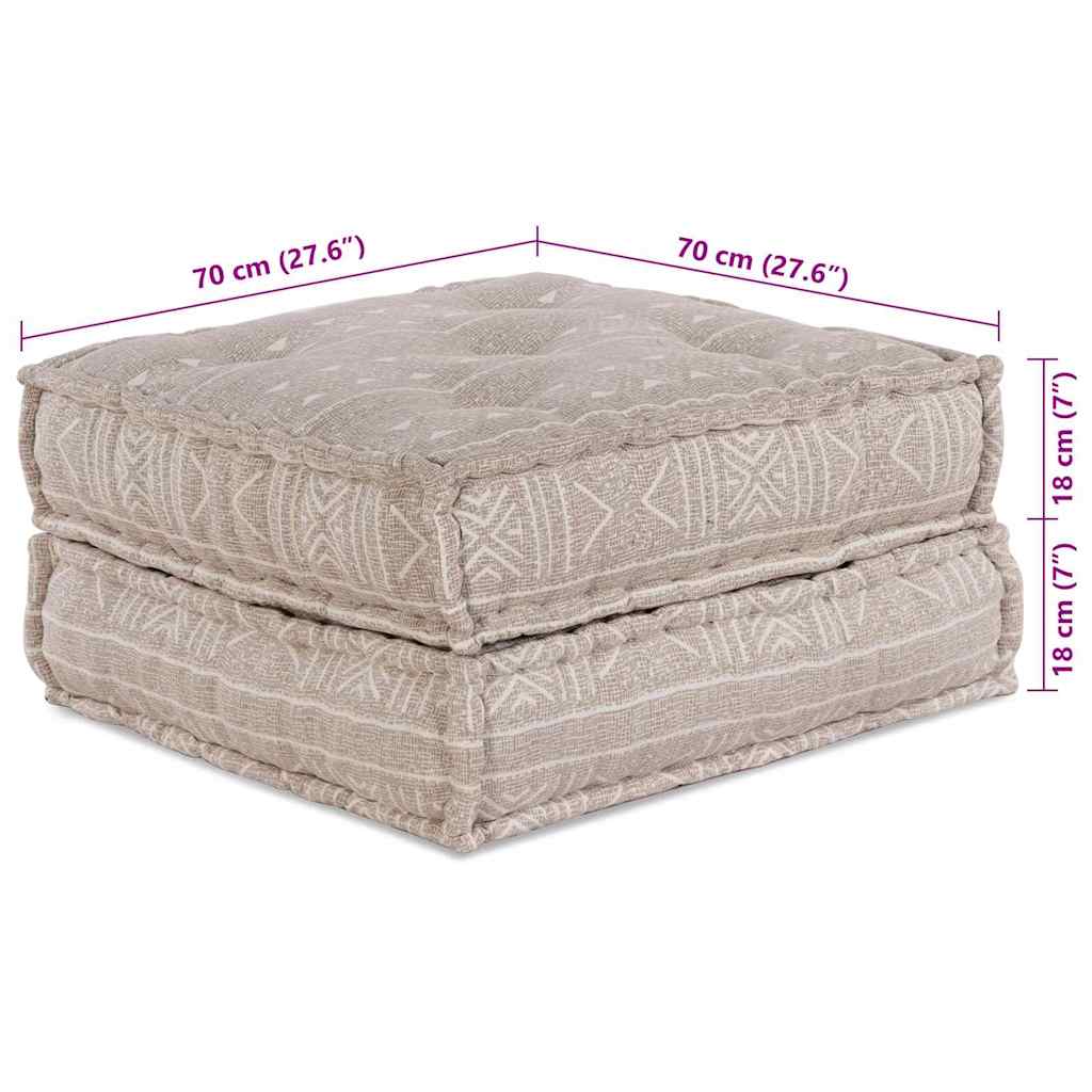 2-vietė modulinė puf sofa, konvertuojama, šviesiai ruda