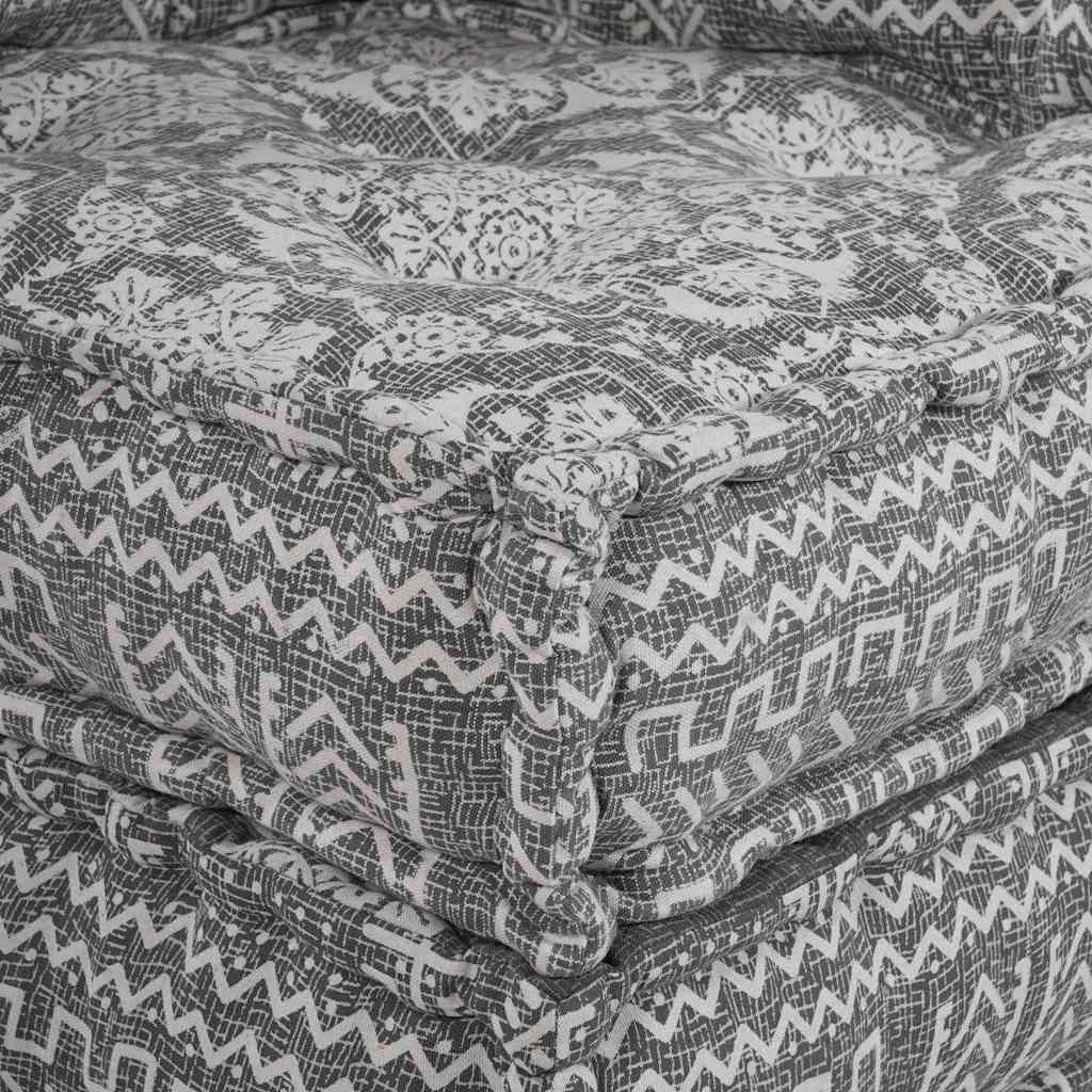 2 vietų modulinis pufas-sofa, keičiamas, šviesiai pilkos spalvos
