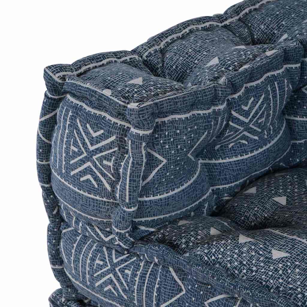 2 vietų modulinis pufas-sofa transformatorius Indigo audinys