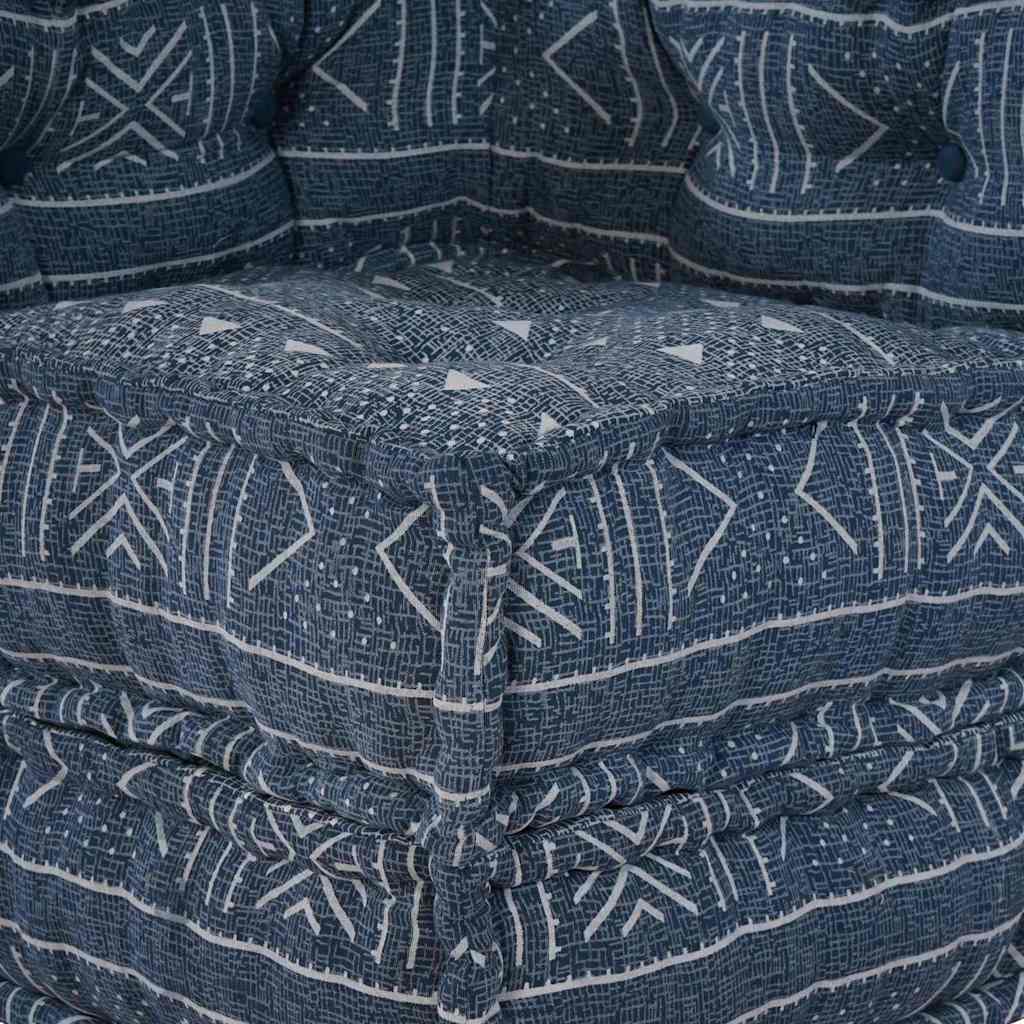 2 vietų modulinis pufas-sofa transformatorius Indigo audinys