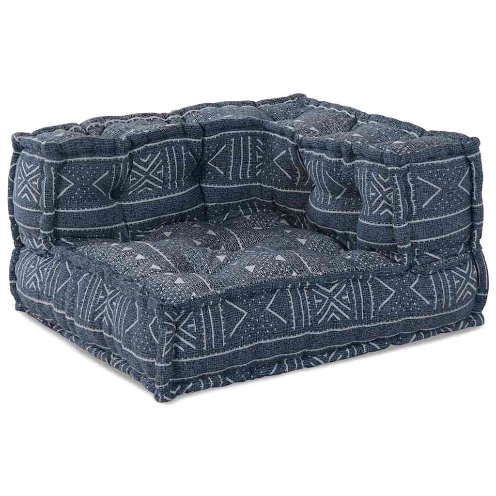 2 vietų modulinis pufas-sofa transformatorius Indigo audinys