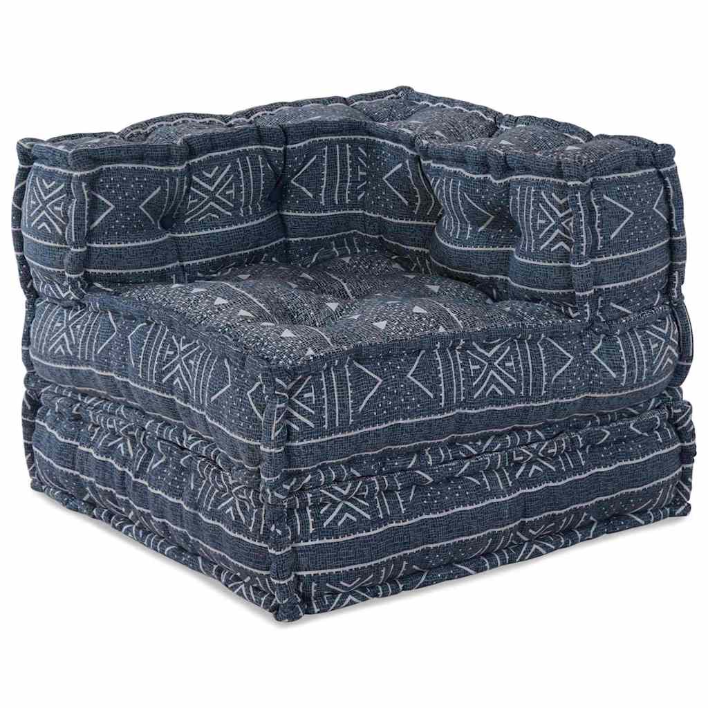 2 vietų modulinis pufas-sofa transformatorius Indigo audinys