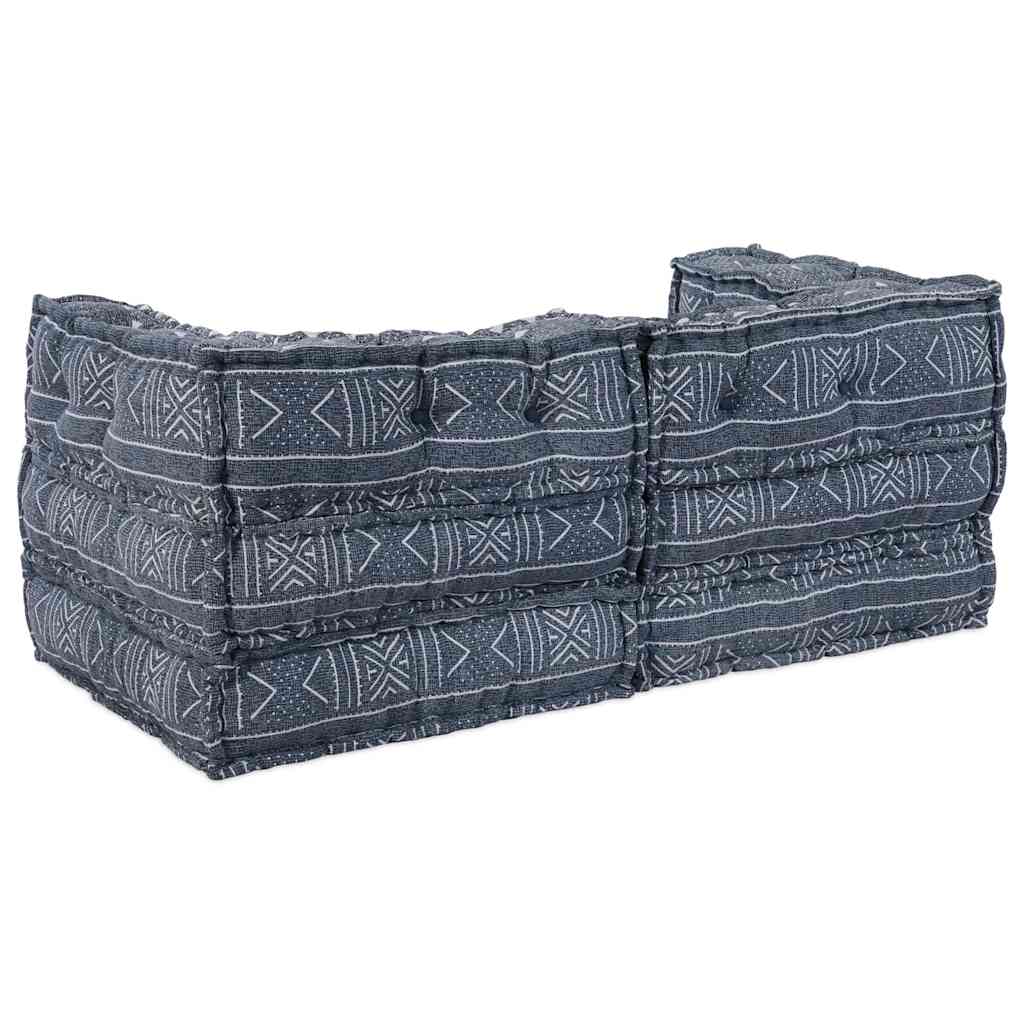 2 vietų modulinis pufas-sofa transformatorius Indigo audinys