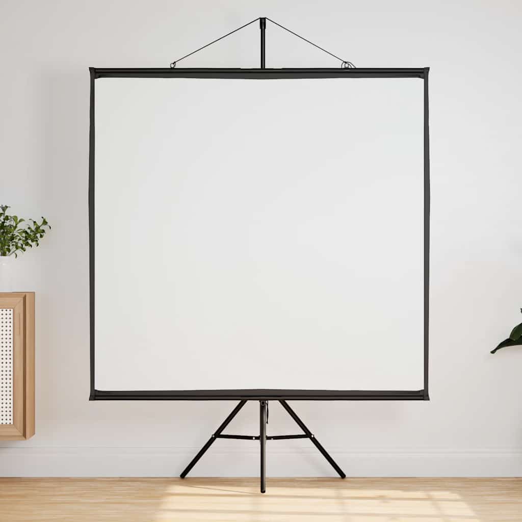 Projector screen with tripod, 72 inch, 1:1