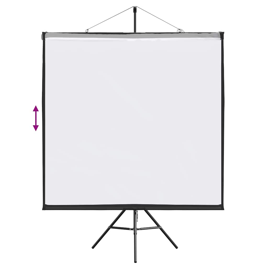 Projector screen with tripod, 72 inch, 1:1