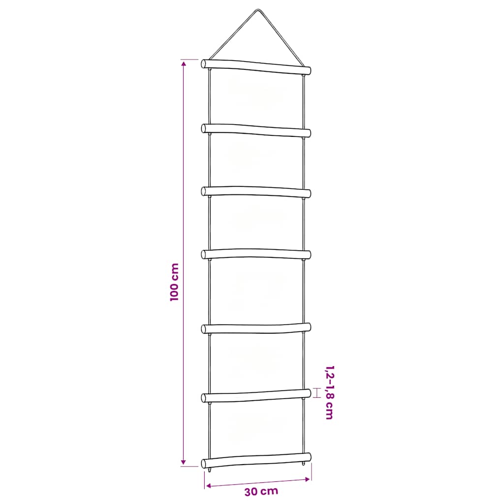 sienų dekoracijos kopėčios formos 2 vnt 30x100 cm