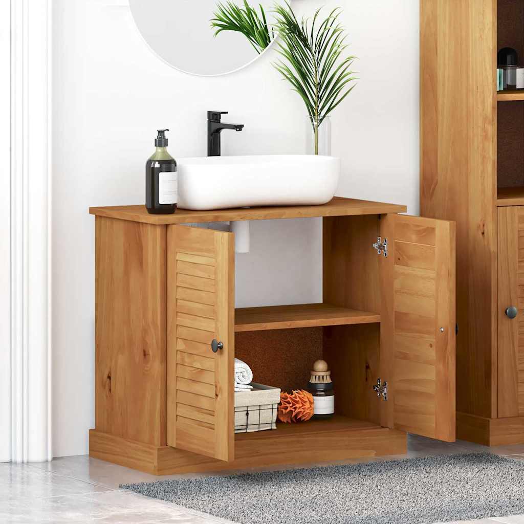 Vonios spintelės honey brown 67.5 x 34 x 59 cm Apdirbta mediena