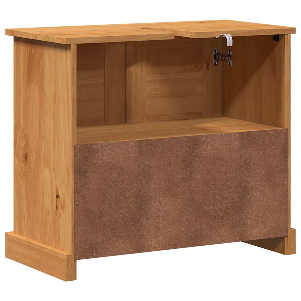Vonios spintelės honey brown 67.5 x 34 x 59 cm Apdirbta mediena