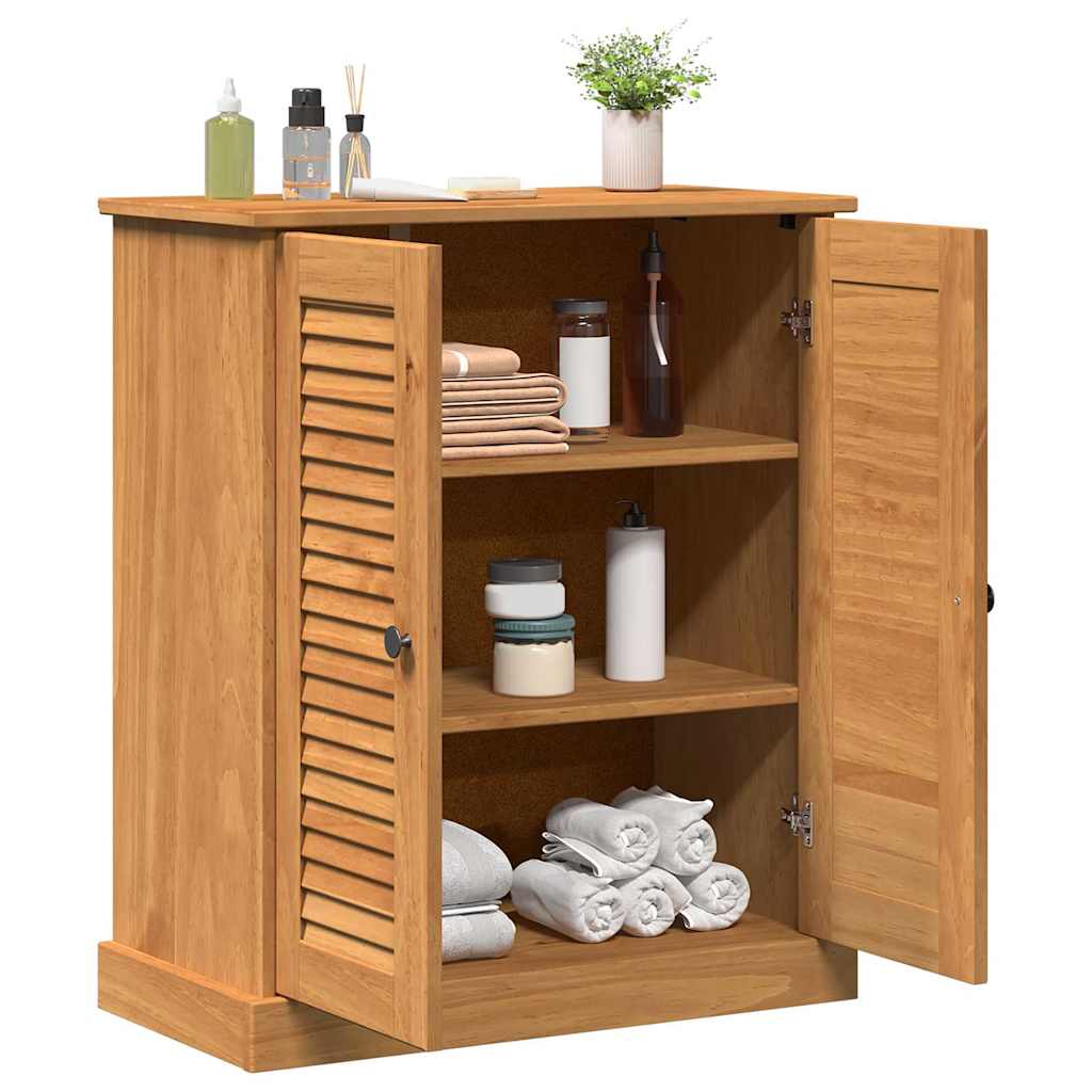 Vonios spintelė honey brown 68 x 34 x 80 cm Pušies masyvas