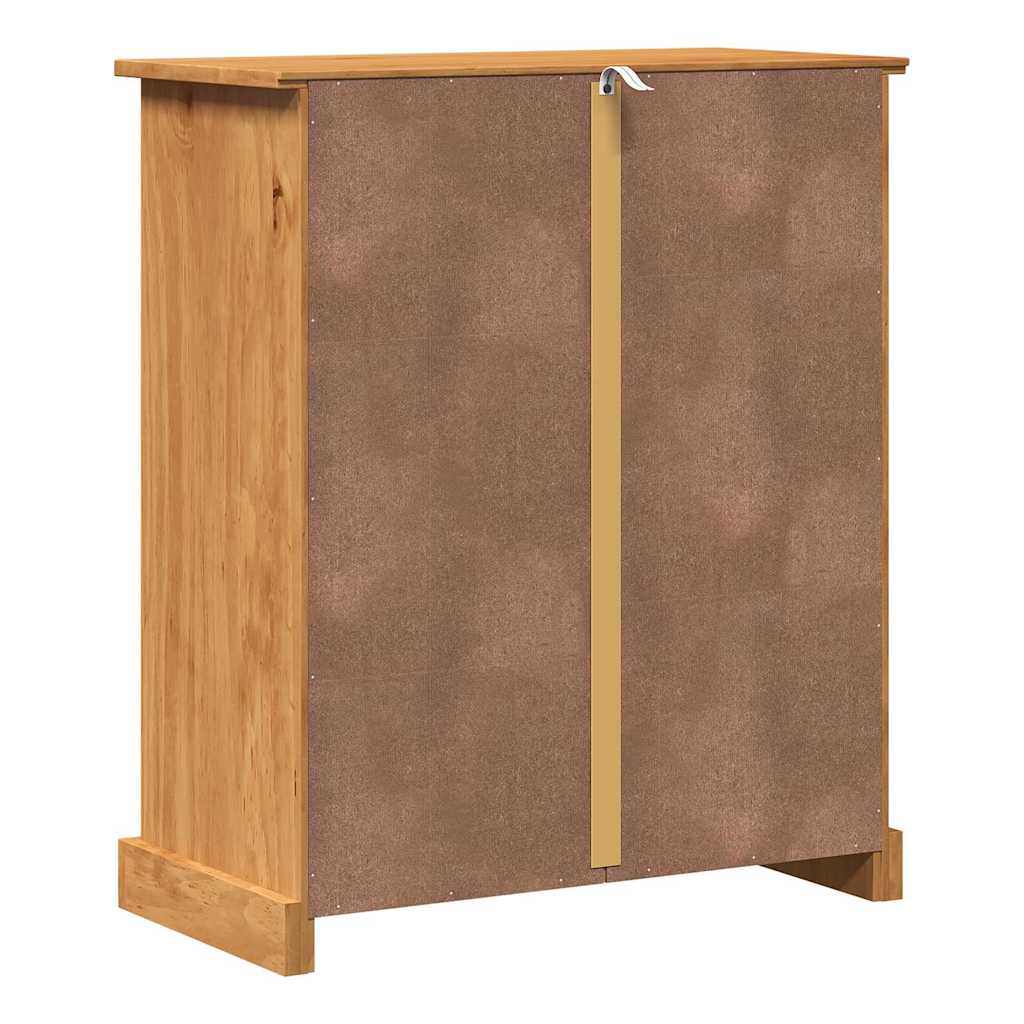 Vonios spintelė honey brown 68 x 34 x 80 cm Pušies masyvas